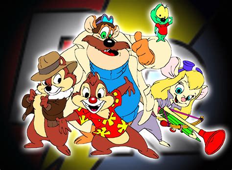 Chip N Dale Rescue Rangers 1024 X 1024 Ipad Wallpaper Download