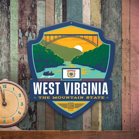 Metal Emblem Sign Sp West Virginia Anderson Design Group