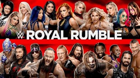 Wwe Royal Rumble 2021 Participants Wwe Royal Rumble 2020 Viewer S Guide Card Confirmed