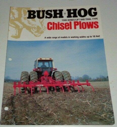 Bush Hog 1500 Series Lift And Trail Type Chisel Plow Sales Brochure