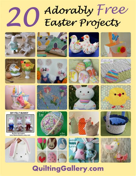 20 Adorably Free Easter Sewing Projects Quilting Gallery