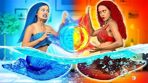 We Built Secret Rooms Underwater Hot Vs Cold Mermaid Two Girls Have The Same Crush By La La