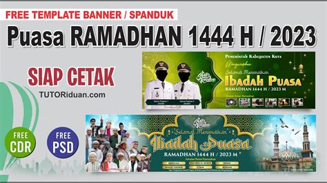 Cara Membuat Banner Spanduk Ramadhan 1444h Coreldraw Photoshop Free