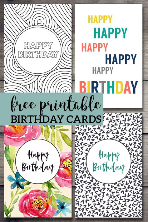 Customize A Birthday Card Free Printable Free Printable Templates