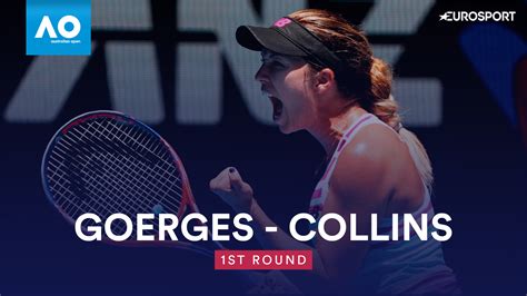 Australian Open Highlights Collins Stuns Th Seed Goerges Tennis