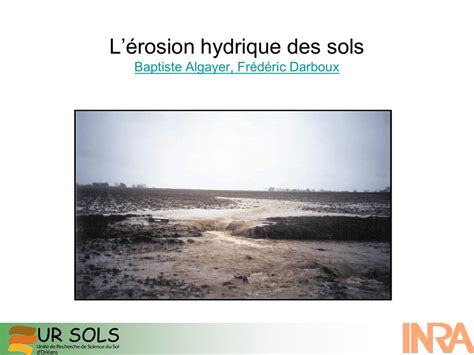 L érosion hydrique des sols