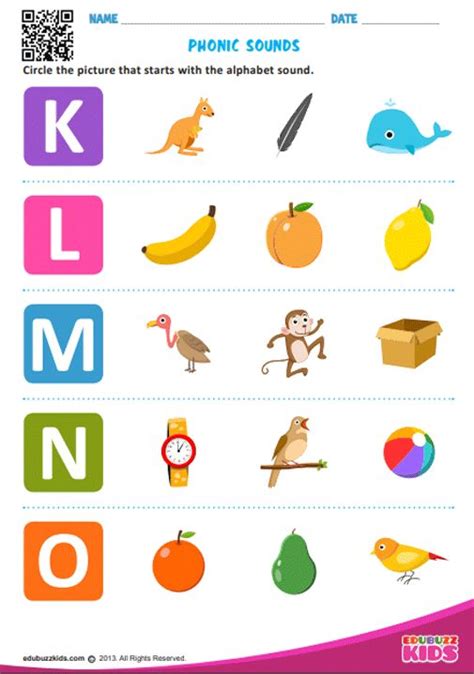 PHONIC SOUNDS | Kindergarten phonics worksheets, Preschool phonics