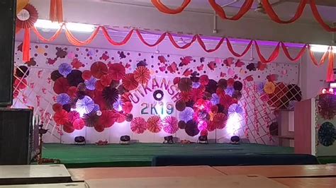 School Farewell Stage Decoration Themes Diary Decoration
