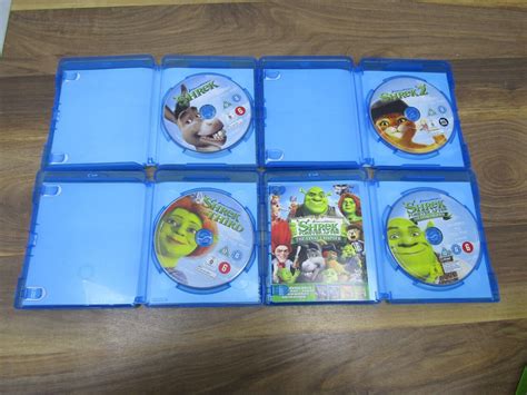 Shrek The Whole Story Quadrilogy Blu Ray Boxset Shrek 1 4 Holiday