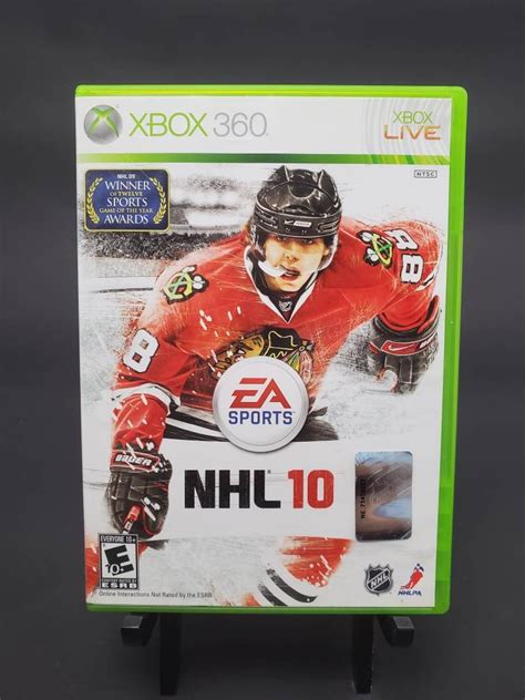 Xbox 360 Live Nhl 10 Hockey Microsoft Video Game Cd Isbn 0 Etsy Uk