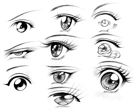 How To Draw Kawaii Anime Eyes Grandongpng