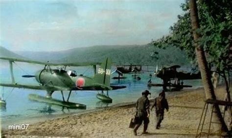 Japanese Navy Floatplane Pilots In Rabaul 1942 Imperial Japanese Navy