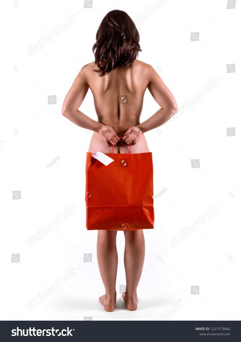 Naked Woman Covering Herself Recycled Paper Stock Photo Edit Now