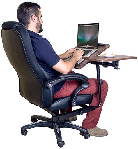 Office Chair With Integrated Laptop Desk