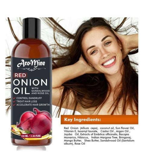Aromine Red Onion Oil For Hair Growth Hair Fall Oil 100 Ml Buy