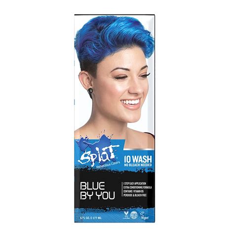 Splat 10 Wash Temporary Hair Color Blue By You Shop Hair Color At H E B
