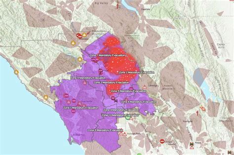 Maps Kincade Fire Continues To Burn In Sonoma County Sfgate