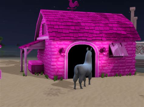 The Sims Resource Pink Animal Shed