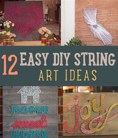 Easy String Art For Homes Diy Projects Craft Ideas And How