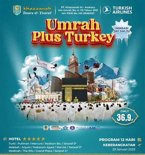 Paket Umroh Plus Turki 2023 Khazzanah Tour
