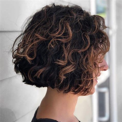 20 Ideas Of Jaw Length Inverted Curly Brunette Bob Hairstyles
