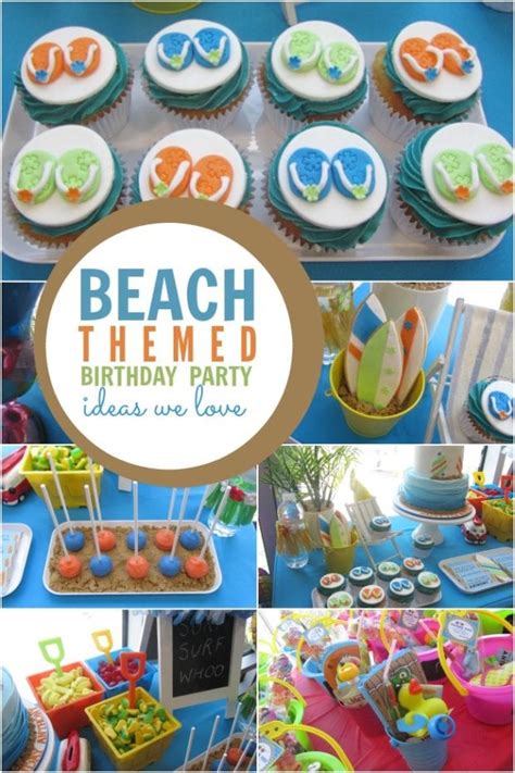 Children will love these cool pool birthday party decorations and activities. Surf, Sand and Fun: A Boy s Beach Themed Birthday Party ...