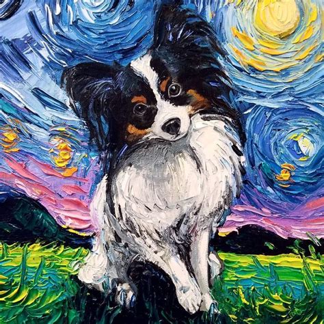 Because who doesn't like puppies? Artist's Painting Got Mistaken For A Van Gogh, So She Created A "Starry Night" Dog Series, And ...