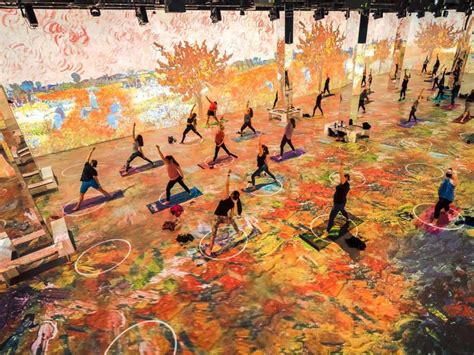 New Houston yoga experience stretches into dazzling Van Gogh immersive