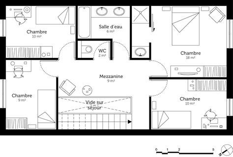 Plan Maison à étage 130 M² Ooreka