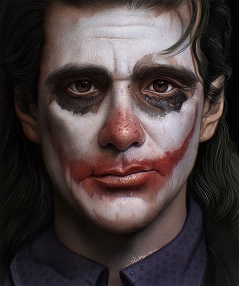 Jim Carrey As Joker Digital Portrait Painting Behance