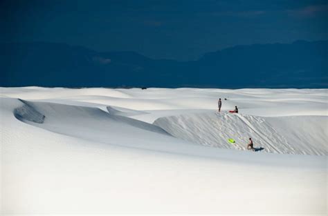 Sled Down Sandy Slopes At New Mexicos White Sands National Park