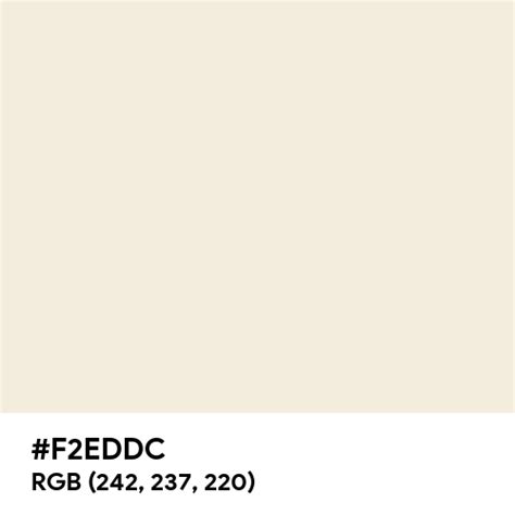 New Ivory Color Hex Code Is F2eddc