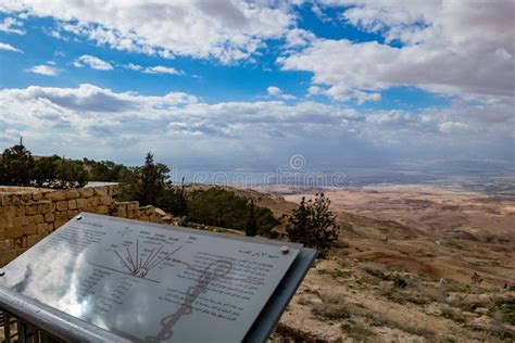 Landscape Promised Land From Mount Nebo Jordan Editorial Stock Photo