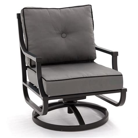 Audubon Aluminum Swivel Rocker Patio Club Chair By Lakeview Outdoor