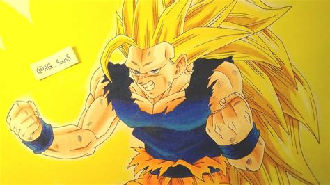 Cómo Dibujar A GokÚ Super Saiyan 3 How To Draw Goku Ss3 孫 悟空 Youtube