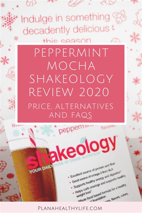 Now you can enjoy the delicious flavors of velvety rich, creamy cocoa, robust coffee, and unlike those coffeehouse peppermint mocha calorie monsters, peppermint mocha shakeology is delicious, but also delivers premium protein. Peppermint Mocha Shakeology Review 2020: Price ...