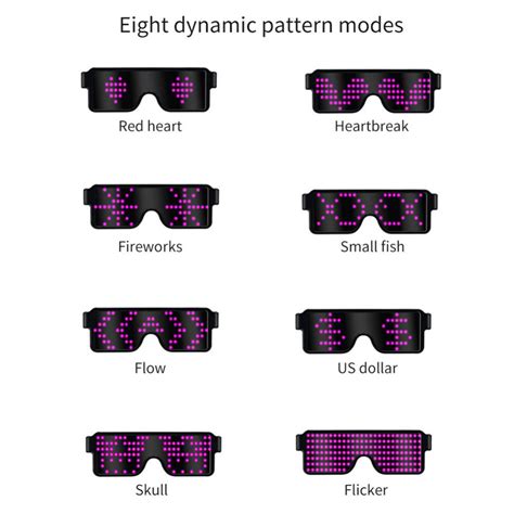 bluetooth app control glasses cyberpunk clothing