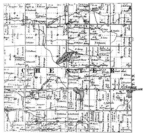 Old Plat Maps — 1864 1876 1897 1955 And 1965 66 Chester Township