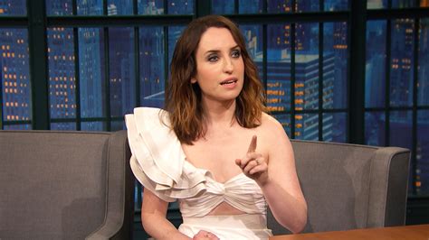 Watch Late Night With Seth Meyers Interview Zoe Lister Jones Had To Call Cut During Her Own Sex