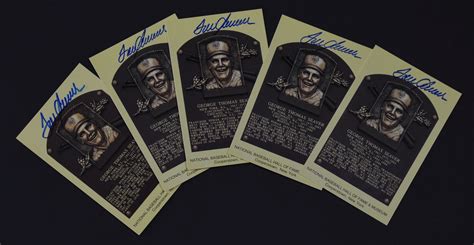 Lot Detail Lot Of 10 Gold Baseball Hof Plaque Postcards Schmidt