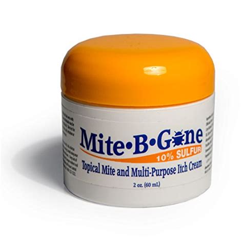 Mite B Gone 10 Sulfur Cream Relief From Mites Insect Bites Acne