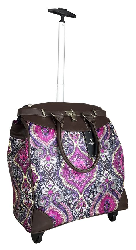 Trendyflyer Computer Laptop Rolling Bag 4 Wheel Case Taj Pink Walmart