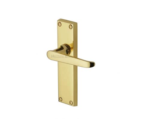 Heritage Brass V3913 Polished Brass Victoria Door Handles