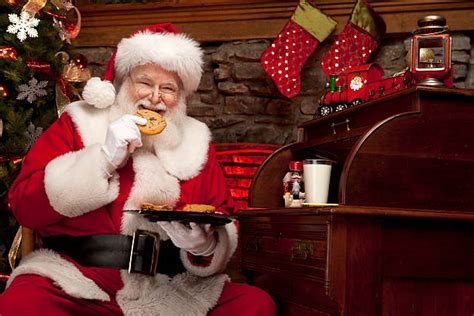 950 Santa Eating Cookies Stock Photos Pictures And Royalty Free Images