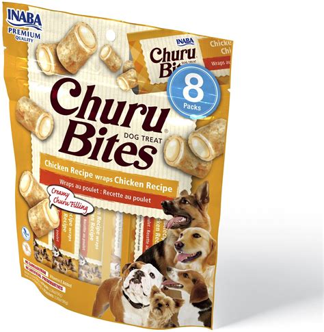 Inaba Churu Bites Wraps Chicken Recipe Grain Free Soft And Chewy Dog