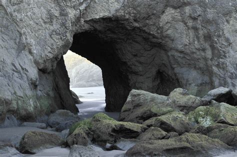 Bandon Beach Cave Free Stock Photo Public Domain Pictures