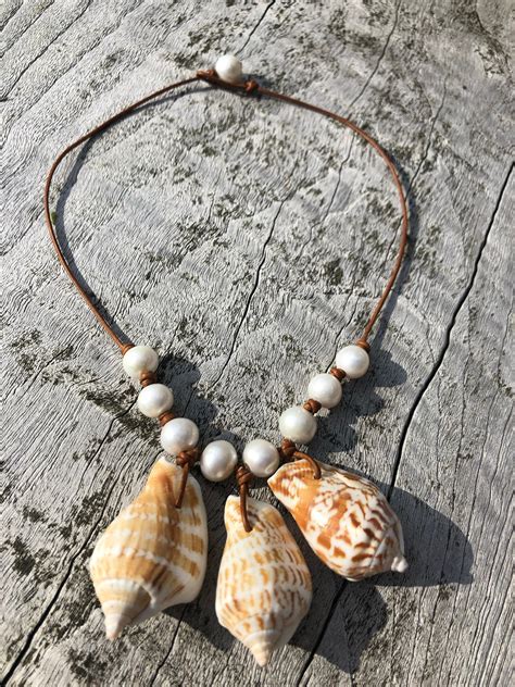 Shell Necklace Etsy