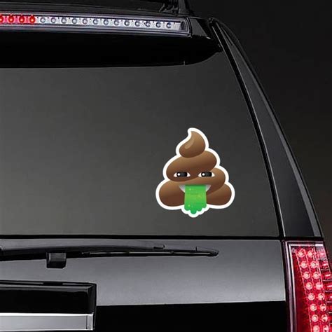 Vomiting Poop Emoji Sticker 15228