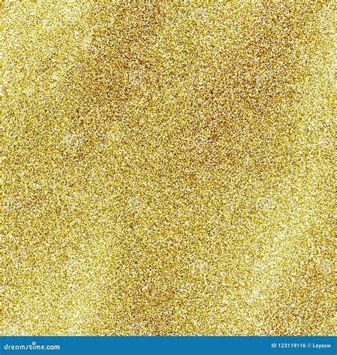 Seamless Gold Glitter Texture Isolated On Golden Background Sparkle