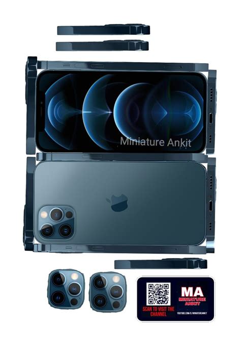 Iphone 12 Pro Max Printable Template Бумажные игрушки Наклейки на